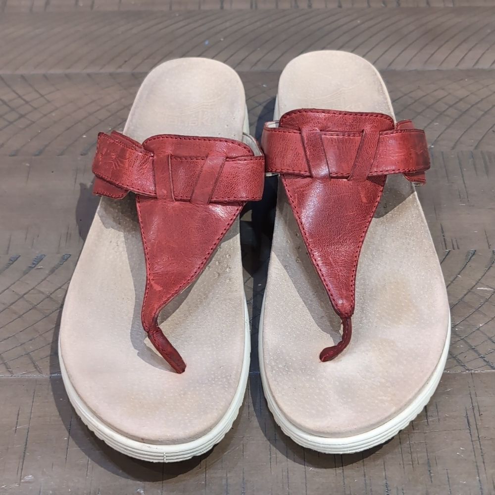 Dansko Cece Red Burnished Calf Women’s Shoes Sz 39